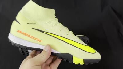 Nike Air Zoom Mercurial Superfly 10 Elite TF High-Tops Soccer Shoes - Brown/Yellow/Black