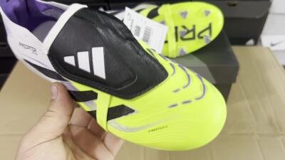 Adidas Predator 25 Elite Foldover Tongue FG Low-Tops Soccer Cleats - Yellow/Black