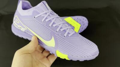 Nike Air Zoom Mercurial Vapor 16 Pro TF Low-Tops Soccer Shoes - Purple/Yellow/White