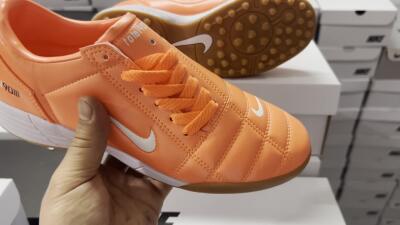Nike Total 90 III TF Low-Tops Soccer Shoes - Orange/White