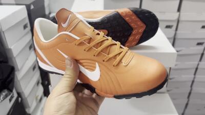 Nike Mercurial Vapor 1 Elite TF Low-Tops Soccer Shoes - Brown/White