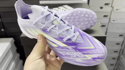 Adidas F50 Elite TF Low-Tops Soccer Shoes - Purple/Yellow/White