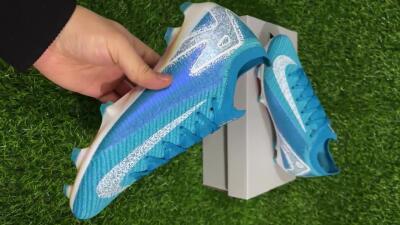 Nike Air Zoom Mercurial Vapor 16 Elite FG Low-Tops Soccer Cleats - Blue/White