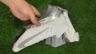 Nike Air Zoom Mercurial Superfly 10 Elite FG High-Tops Soccer Cleats - Beige/White/Silver