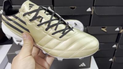 Adidas F50 Elite FG Low-Tops Soccer Cleats - Gold/Black/White