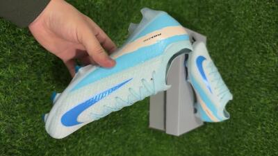 Nike Air Zoom Mercurial Vapor 16 Elite FG Low-Tops Soccer Cleats - Jade/Blue/Beige