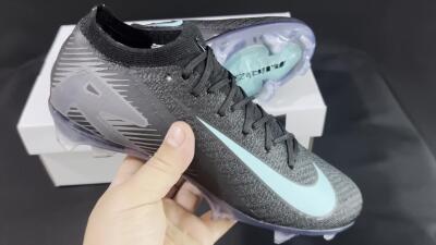 Nike Air Zoom Mercurial Vapor 16 Elite FG Low-Tops Soccer Cleats - Black/Jade