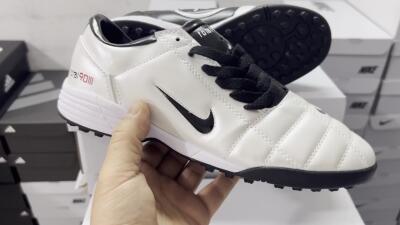Nike Total 90 III TF Low-Tops Soccer Shoes - White/Black