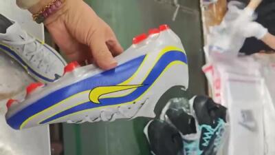 Nike Air Zoom Mercurial Vapor 16 Elite FG Low-Tops Soccer Cleats - Silver/Blue/Yellow