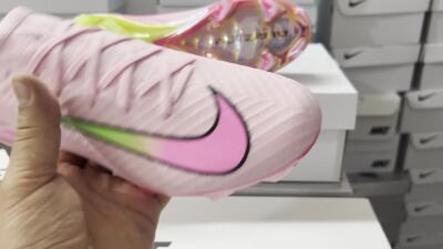 Nike Air Zoom Mercurial Vapor 16 Elite FG Low-Tops Soccer Cleats - Pink/Red/Gold