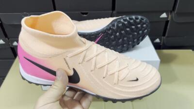 Nike Phantom Luna Elite NU TF High-Tops Soccer Shoes - Pink/Black