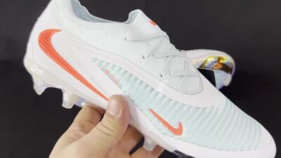 Nike Phantom 6 Low Elite FG Low-Tops Soccer Cleats - Jade/White/Red