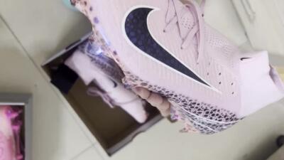 Nike Air Zoom Mercurial Superfly 10 Elite FG High-Tops Soccer Cleats - Pink/Black/White