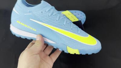 Nike Air Zoom Mercurial Vapor 16 Elite TF Low-Tops Soccer Shoes - Blue/Yellow/White