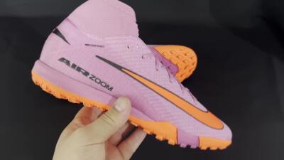 Nike Air Zoom Mercurial Superfly 10 Elite TF High-Tops Soccer Shoes - Red/Orange/Black