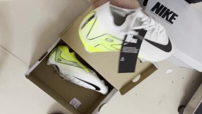 Nike Air Zoom Mercurial Vapor 16 Elite FG Low-Tops Soccer Cleats - White/Black/Yellow