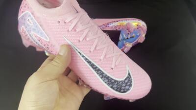 Nike Air Zoom Mercurial Vapor 16 Elite FG Low-Tops Soccer Cleats - Pink/Blue/Black