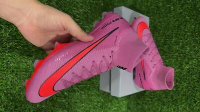 Nike Air Zoom Mercurial Superfly 10 Elite FG High-Tops Soccer Cleats - Red/Black/Orange