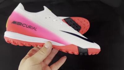 Nike Air Zoom Mercurial Vapor 16 Elite TF Low-Tops Soccer Shoes - White/Black/Pink
