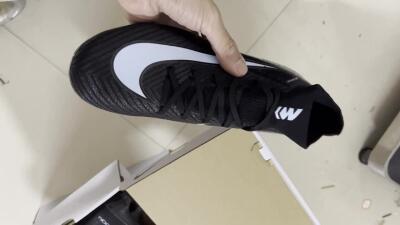 Nike Air Zoom Mercurial Superfly 10 Elite FG High-Tops Soccer Cleats - Black/Jade