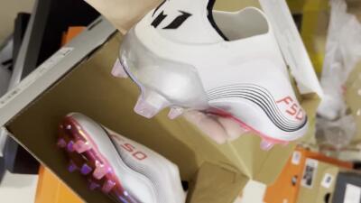 Messi x Adidas F50 Elite FG Low-Tops Soccer Cleats - White/Silver/Red