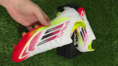 Adidas F50 Elite FG Low-Tops Soccer Cleats - White/Red/Yellow