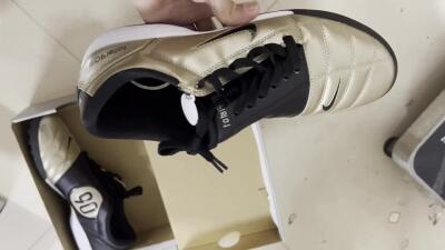 Nike Total 90 III TF Low-Tops Soccer Shoes - Gold/Black/White