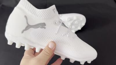 Puma Future 8 Ultimate AG Low-Tops Soccer Cleats - Beige/Black/White