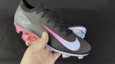 Nike Air Zoom Mercurial Vapor 16 Elite FG Low-Tops Soccer Cleats - Black/Jade/Pink