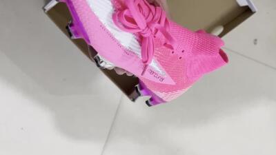 Nike Air Zoom Mercurial Superfly 7 Elite FG High-Tops Soccer Cleats - Pink/Red/Silver