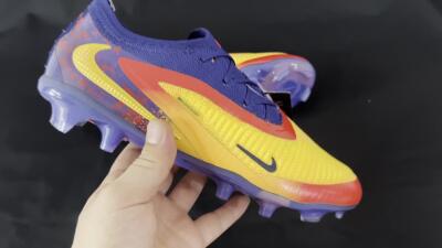 Nike Phantom 6 Elite Low FG Low-Tops Soccer Cleats - Yellow/Red/Blue