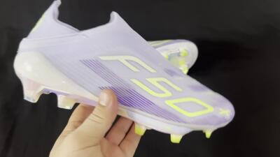 Adidas F50+ Lightstrike Pro Laceless FG Low-Tops Soccer Cleats - Blue/Yellow/White