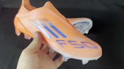 Adidas F50+ Elite Laceless FG Low-Tops Soccer Cleats - Red/Blue/Silver