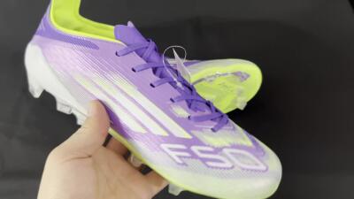 Adidas F50+ Elite FG Low-Tops Soccer Cleats - Blue/Yellow/Silver