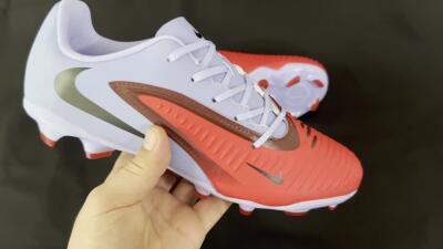 Nike Phantom 6 Elite FG Low-Tops Soccer Cleats - Red/Blue/Black