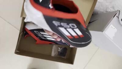 Adidas F50 Elite Laceless SG Low-Tops Soccer Cleats - Black/Red/Silver