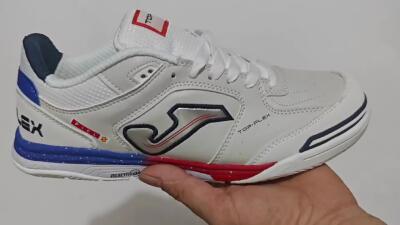 Joma Top Flex IC Low-Tops Soccer Shoes - White/Red/Blue