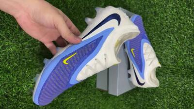 Nike Phantom 6 Elite Low FG Low-Tops Soccer Cleats - Blue/White/Black