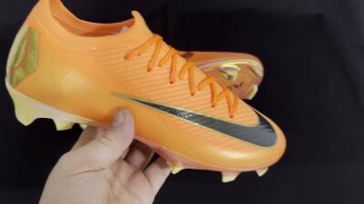 Nike Air Zoom Mercurial Vapor 16 Elite FG Low-Tops Soccer Cleats - Red/Black/Gold