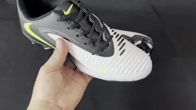 Nike Phantom 6 Elite Low FG Low-Tops Soccer Cleats - White/Black/Yellow