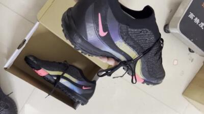 Nike Air Zoom Mercurial Vapor 16 Elite TF Low-Tops Soccer Shoes - Black/Silver/Red