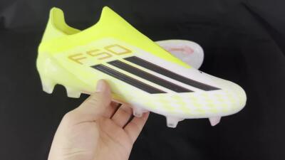 Adidas F50 Elite FG Low-Tops Soccer Cleats - Yellow/White/Black