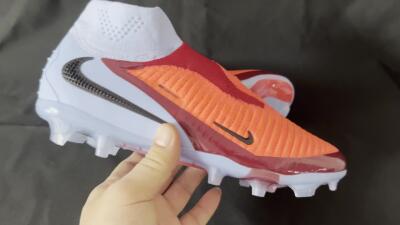 Nike Phantom 6 Elite FG High-Tops Soccer Cleats - Red/Blue/Black