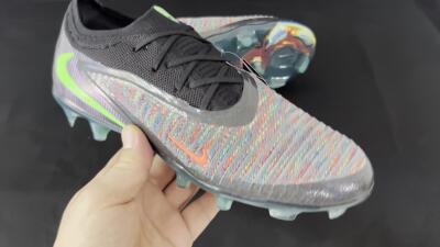 Nike Phantom 6 Elite Low FG Low-Tops Soccer Cleats - Black/Yellow/Red