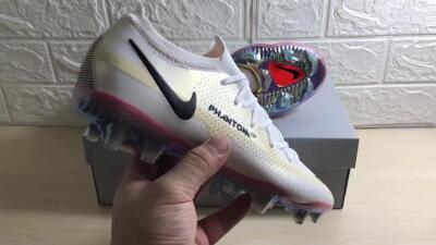 Nike Phantom GT 2 Elite FG Low-Tops Soccer Cleats - White/Yellow/Black