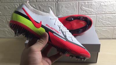 Nike Phantom GT 2 Elite FG Low-Tops Soccer Cleats - White/Red/Green