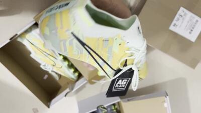 Nike Air Zoom Mercurial Vapor 15 Elite FG Low-Tops Soccer Cleats - Orange/Green/Black