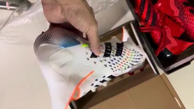 Adidas Predator Freak + FG High-Tops Soccer Cleats - White/Black