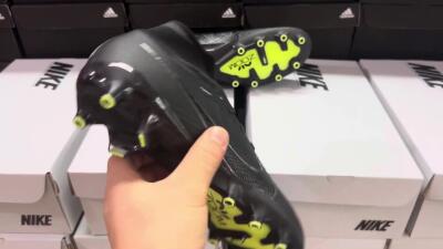 Nike Air Zoom Mercurial Superfly 9 Elite AG High-Tops Soccer Cleats - Black/Green