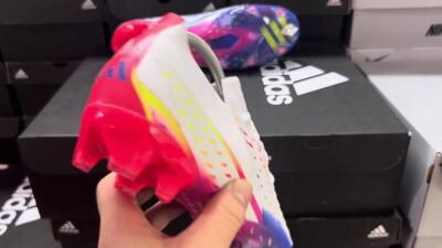 Adidas Predator FIFA World Cup Qatar 2022 Edge+ FG Low-Tops Soccer Cleats - White/Red/Blue